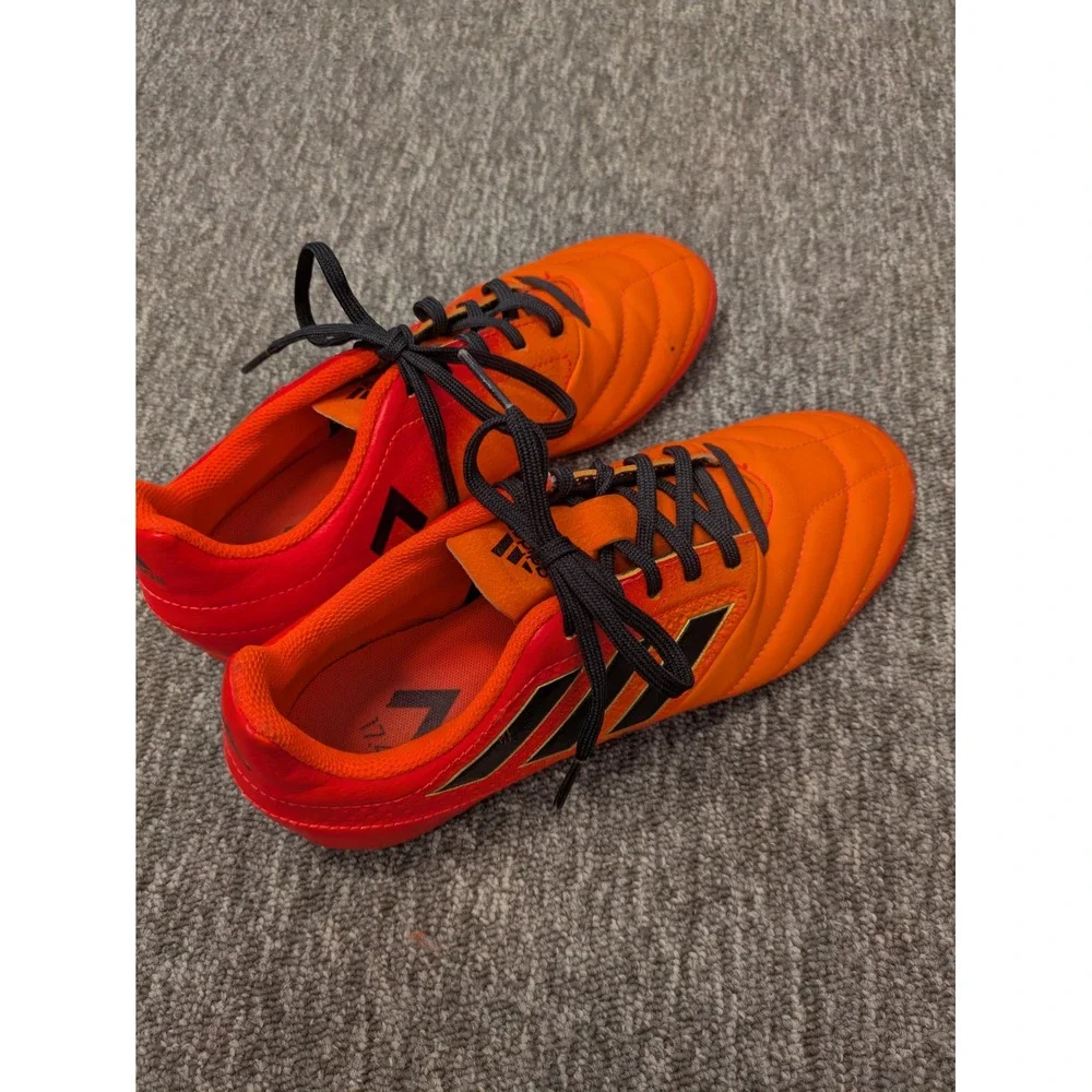 Adidas Soccer Cleats Turf‎ Orange Black Men's Size 5.5 US